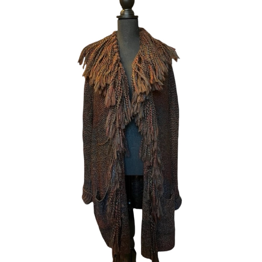 Denim & Supply Ralph Lauren Aztec Fringe Collar Cardigan